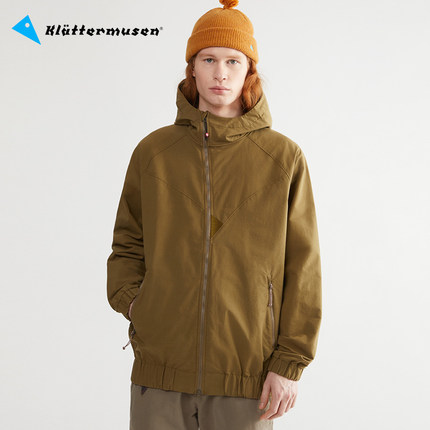 Klattermusen攀山鼠 山下系美式复古拉链帽衫外套男款胡克 10043