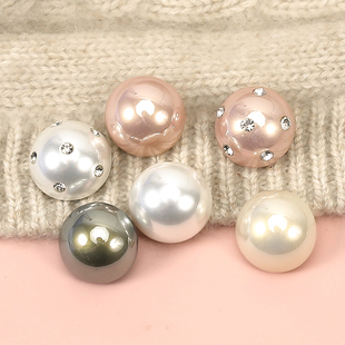 蘑菇珍珠纽扣衬衫扣子雪纺毛衣开衫大衣高级感小香复古风装饰扣