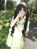 手打直角巾直条巾甜心结水手服同款