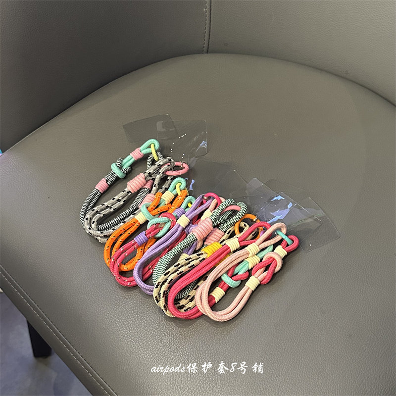 ins彩色手机小短绳挂饰手提创意耳机壳挂饰包包挂件钥匙扣挂绳,3C数码配件,手机挂件/手机链,淘宝优惠券,粉丝福利购,淘宝优惠卷