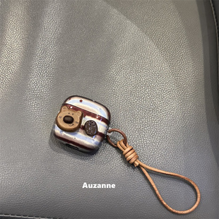 小众可爱咖啡豆小熊适用于freebuds7i保护套SE2耳机壳FreeClip2