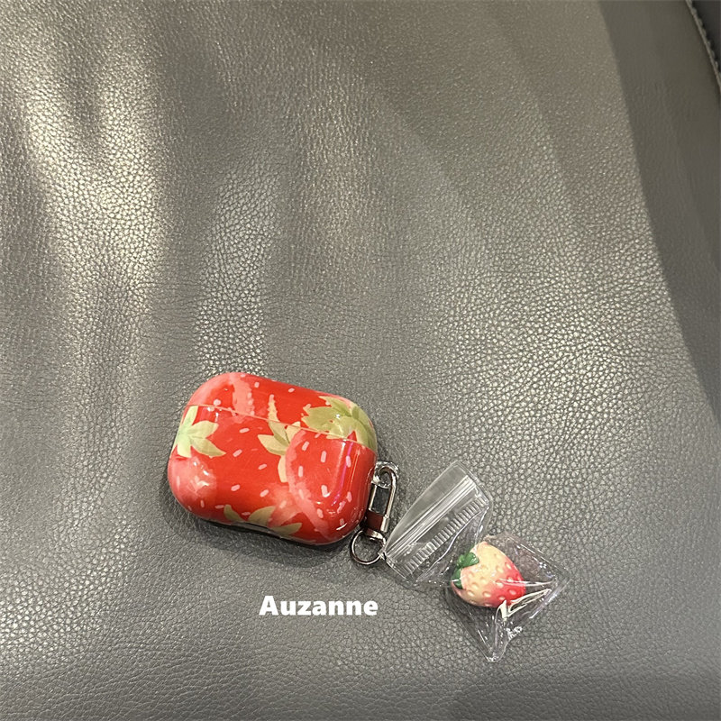 小众可爱草莓适用于airpodspro3代蓝牙保护套2代苹果4代耳机壳,3C数码配件,耳机保护套,淘宝优惠券,粉丝福利购,淘宝优惠卷