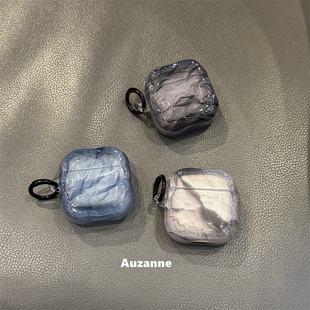 简约大理石适用于freebuds5i保护套FreeClip1代2代蓝牙耳机壳