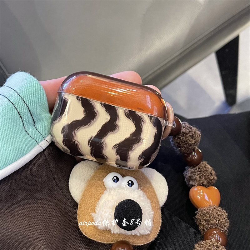 复古晕染波浪纹适用于苹果airpods pro1代2代3代4代耳机壳保护套,3C数码配件,耳机保护套,淘宝优惠券,粉丝福利购,淘宝优惠卷