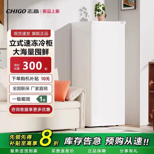 志高一级能效全立式冷柜
