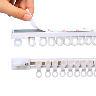 门帘轨道免打孔滑轨隔断帘厨房遮挡帘卫生间挂帘衣柜卧室厕所帘子