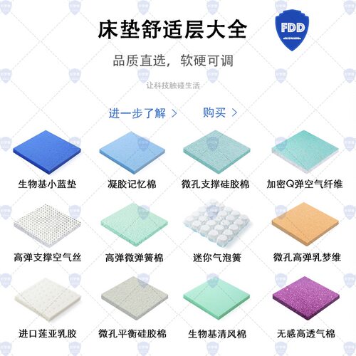 纤梦维高品质床垫舒适层