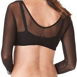 exposed Mesh front button top网纱前扣露肚脐上衣 belly