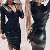 Black Night Dress Skinny Bodycon