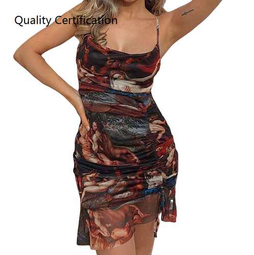 rawstring Sash Ruffle Hem Short Mini Dress Vestidos Clubwear
