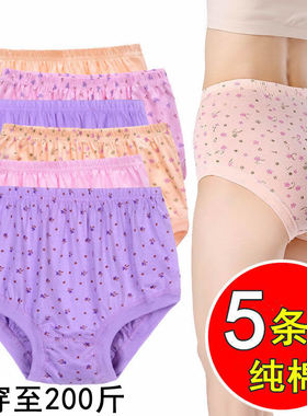 老年人内裤女纯棉高腰宽松全棉老太太奶奶60-70-80岁夏季薄款裤头
