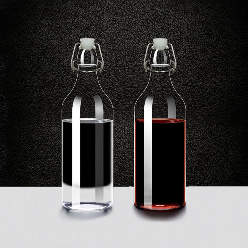 喜碧透明带盖泡酒玻璃瓶容器