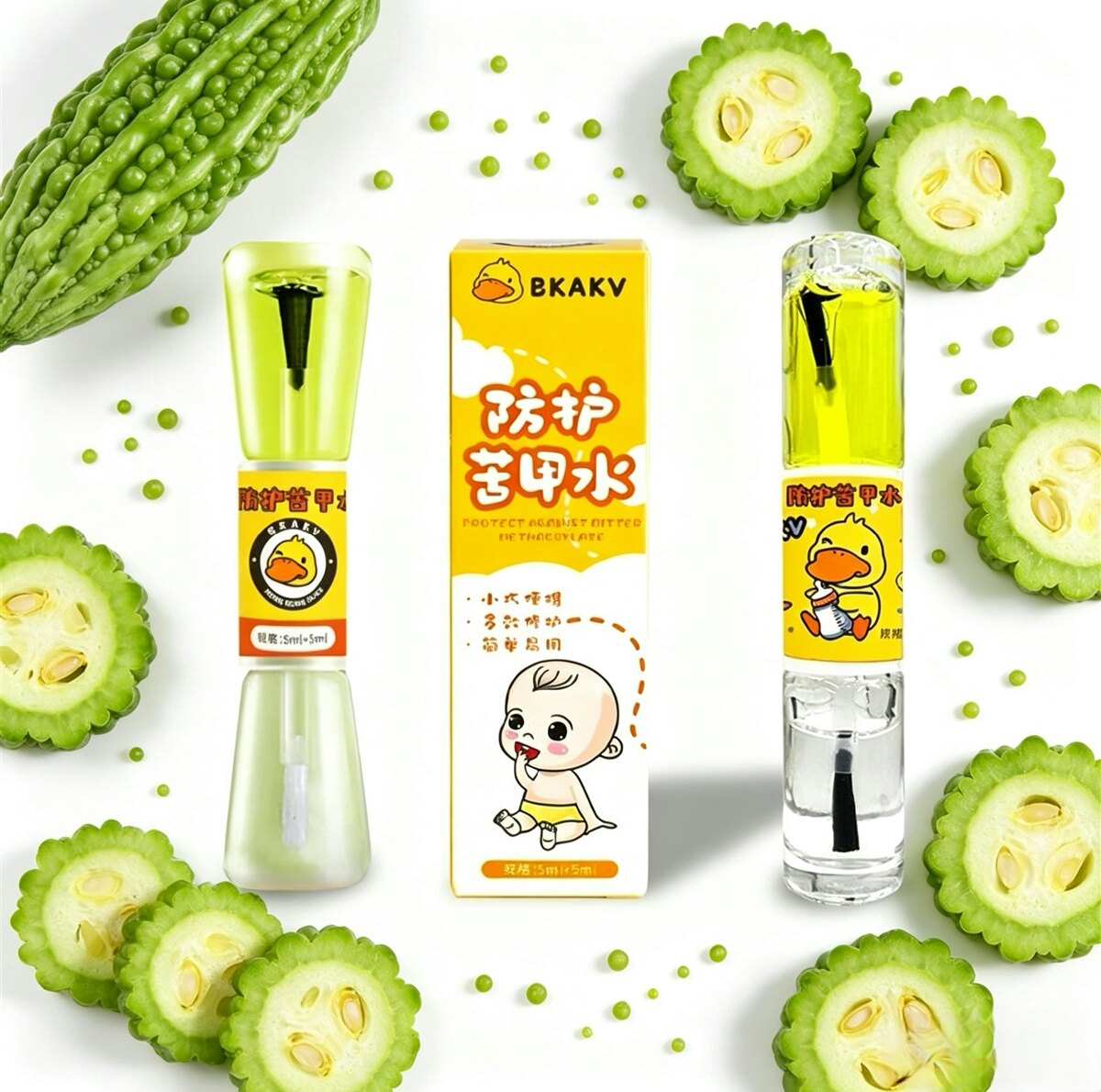 宝宝戒吃手苦甲水 温和植物款 儿童指甲防护 断奶改善啃咬指甲