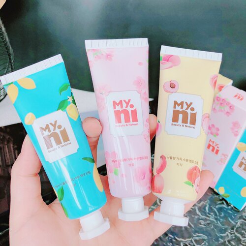 这也太可爱了...韩国Myni日东植物香氛莹润保湿护手霜滋润轻盈50g