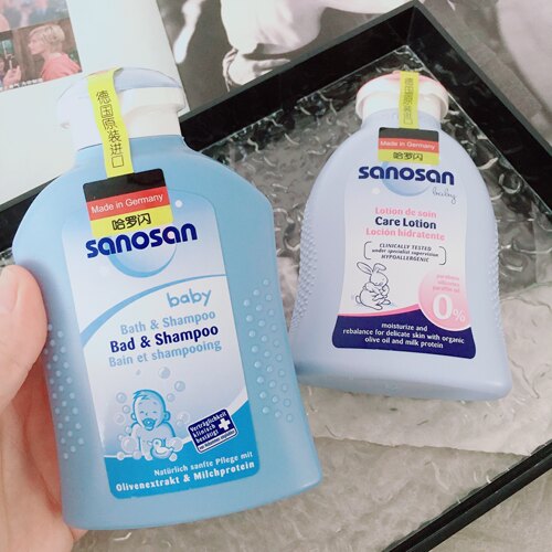 看日期 接受再拍~德国哈罗家婴儿净护洗发沐浴二合一润肤乳200ml