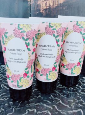 抹完指甲缝都香了~HAND CREAM紫罗兰玫瑰香氛护手霜滋润保湿50ml