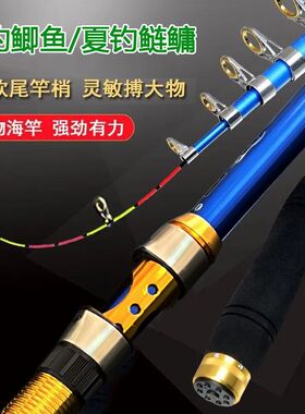 改装中软杆稍28调性七彩中软尾海竿升级套装抛竿甩竿灵敏竿稍全套