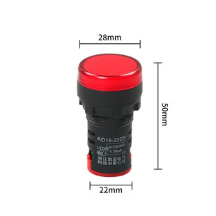LED电源指示灯AD16-22DS 通用信号灯220V12V24V380V红绿黄蓝白