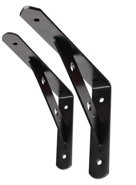 烤漆三角支架墙上置物架层板托架黑/白色铁支撑Z架 五金件