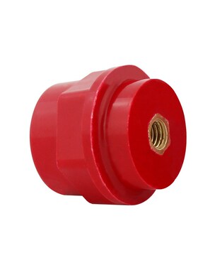 SM M10纺锤形绝缘子 红色B绝缘柱 高52mm 铜芯 防进口