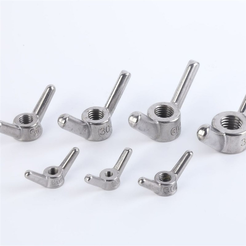 不锈钢螺母3g04不锈钢三角螺母 蝶形螺母 羊角螺母高强度防锈