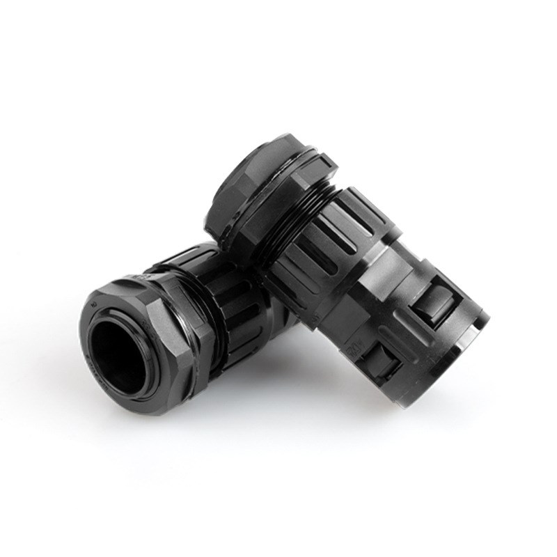 双锁紧防水波纹管接头双功能电缆格兰头软管内螺纹固QM25-AD28.5