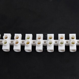 10A 阻燃接线端子排 1012 12位接地端子塑料可剪断 塑料端子p