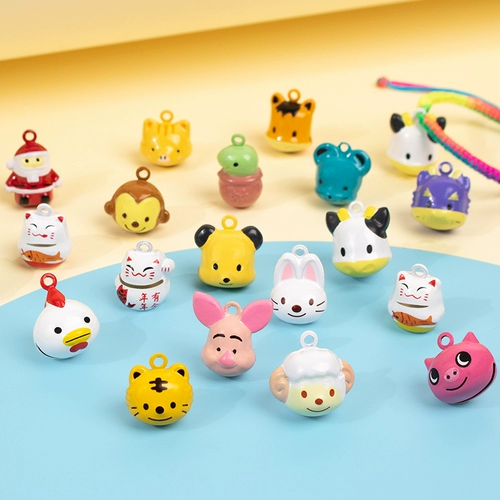 Мультяшный колокольчик, браслет с аксессуарами, чокер, аксессуар на рюкзак, на удачу, тигр, DIY, домашний питомец