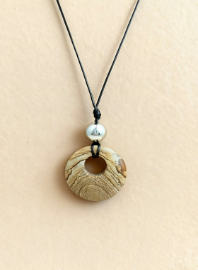 秋冬项链古熙西图画石小众设计感