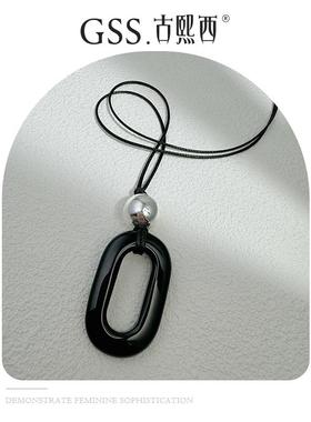 长款毛衣链古熙西项链简约百搭