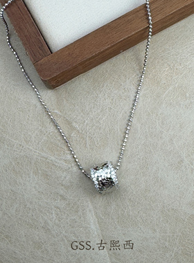 古熙西｜【冰芒】碎冰冰925银碎冰冰项链锁骨链精致通勤一款两戴