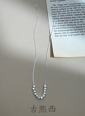 古熙西｜【光的游戈】925银时髦碎银子精致项链锁骨链女礼物百搭