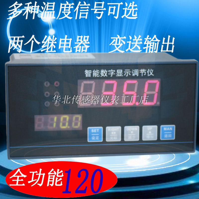 HY1000 温度数显表pt100调节仪K EE型温控器4-20mA继电器输出峰值