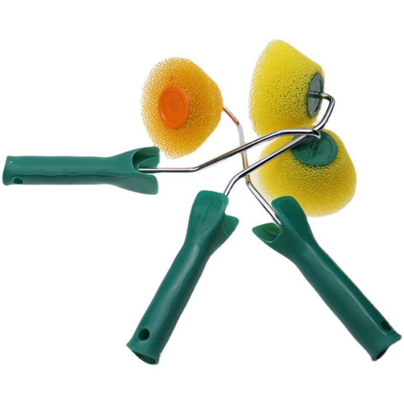 阴角拉毛滚筒小花中花大花边角拉毛漆艺术涂料耐用海绵滚筒刷刷子