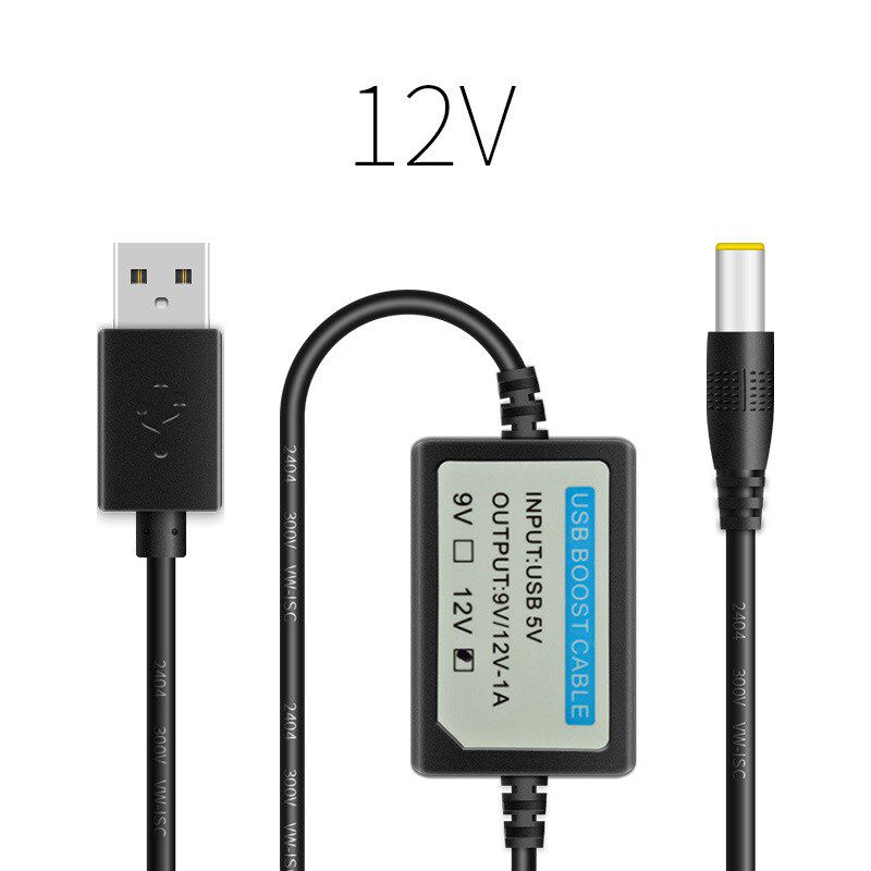 USB充电宝5V转12V9伏功放板低音炮连接电源线路由器猫升压器模块