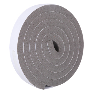 灰色断桥铝合金推拉门窗户缝隙防撞挡风防盗门木门海绵密封条隔音