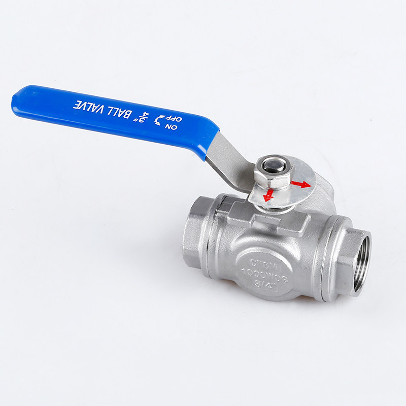 304不锈钢阀门Q14F/Q15F-16P三通球阀丝扣内螺纹T型L型内丝4分6分