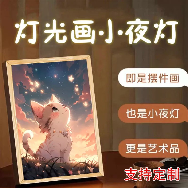 代打印菲林胶片PP纸单双面灯光画替换画芯蓝晒反转片灯箱片流麻图片