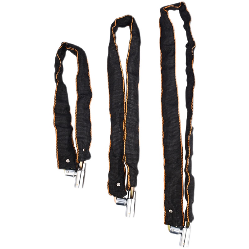 自行车链条锁原子锁芯防盗防剪防撬便携式电动摩托车锁山地车锁