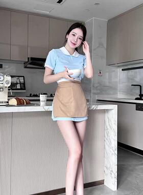 好利来工服同款 好利来工装套装好利来制服显瘦辣妹短裙御姐套装