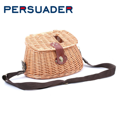 persuader藤编鱼篓带盖木质
