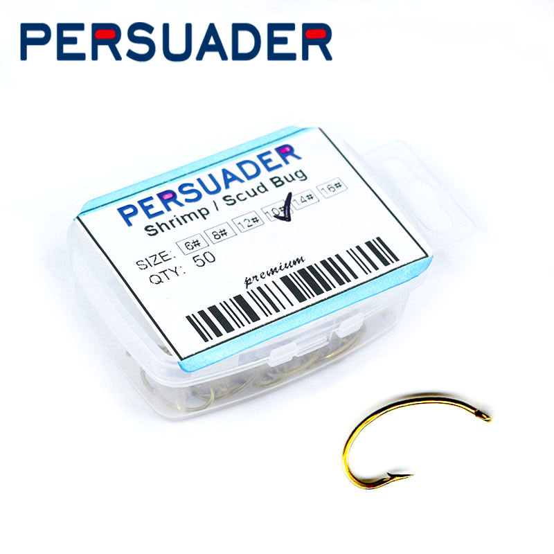 飞钓说客 溪流钓飞钓专用鱼钩 16号14号12号钩虾钩 驼背若虫裸钩