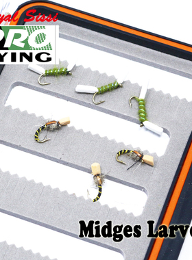 persuader蚊子幼虫若虫 飞钓钩midges larvae 马口白条路亚飞蝇饵