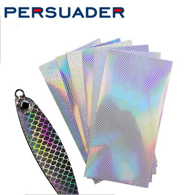 persuader 透明鱼皮 鱼鳞纹闪光镭射贴纸 防鱼皮 路亚黏胶鱼皮膜