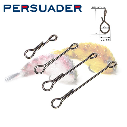 Persuader 飞钓毛钩 多节鱼绑制 仿生多节鱼连接器 饰带钩10-30mm