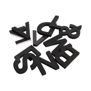 5cm黑白色大写字母磁性冰箱贴 磁贴儿童幼儿早教装饰磁力贴磁铁贴