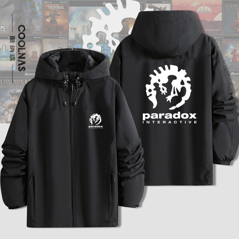 Paradox Interactive P社游戏公司周边冲锋衣夹克外套春秋衣服潮
