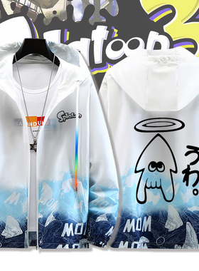 Splatoon斯普拉遁喷射战士3卡通游戏周边防晒衣薄款宽松衣服外套