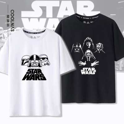 星球大战STAR WARS周边星战达斯维达原力光剑T恤男女纯棉短袖夏季