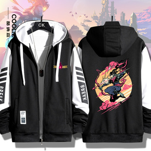 死亡重生细胞周边游戏Dead Cells开衫卫衣春秋宽松连帽衣服外套潮